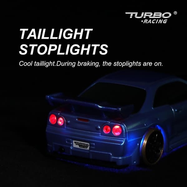 Turbo Racing DRIFT C64 1/76 Green - RTR