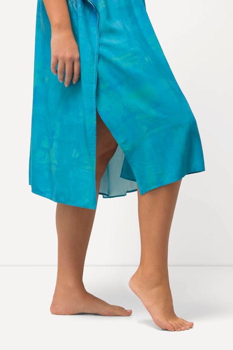 Kaftan, Musterverlauf, V-Ausschnitt, Halbarm