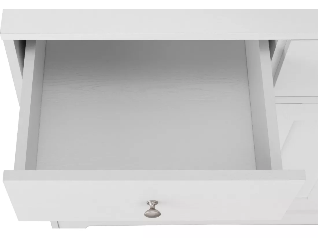 Kate Buffet 3+3 Portes Blanc