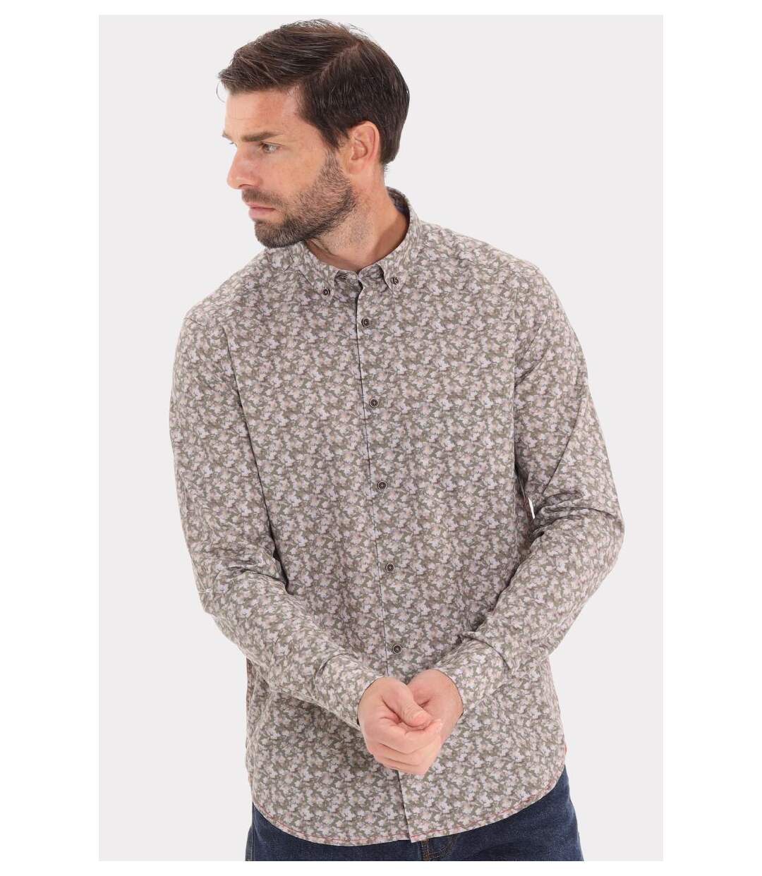 Chemise imprimée col boutonné