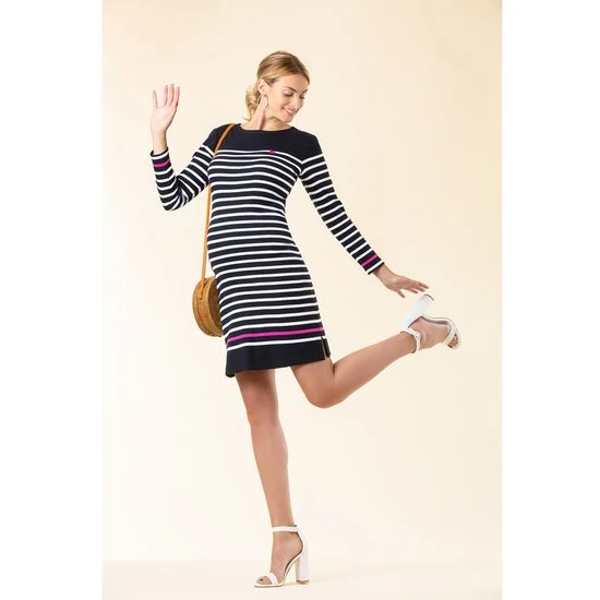Robe marinière Quimper   Marine        de               Cache Coeur