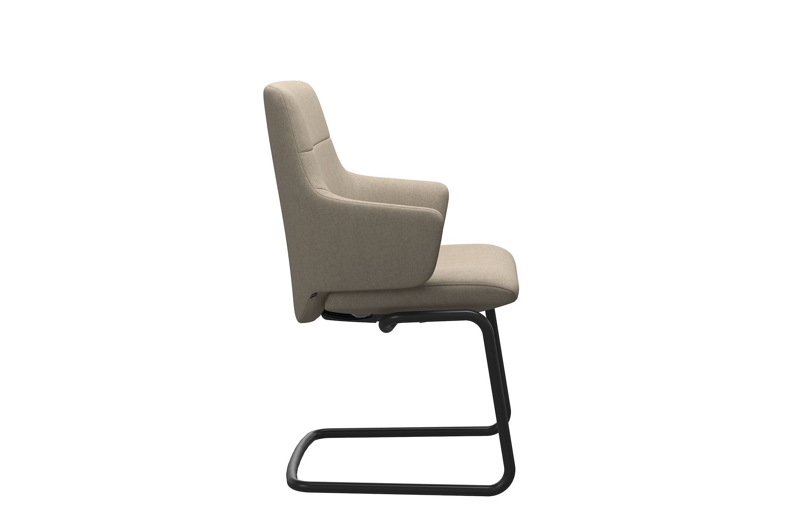 Chilli spisestol Tekstil Calido - Light Beige - Sort
