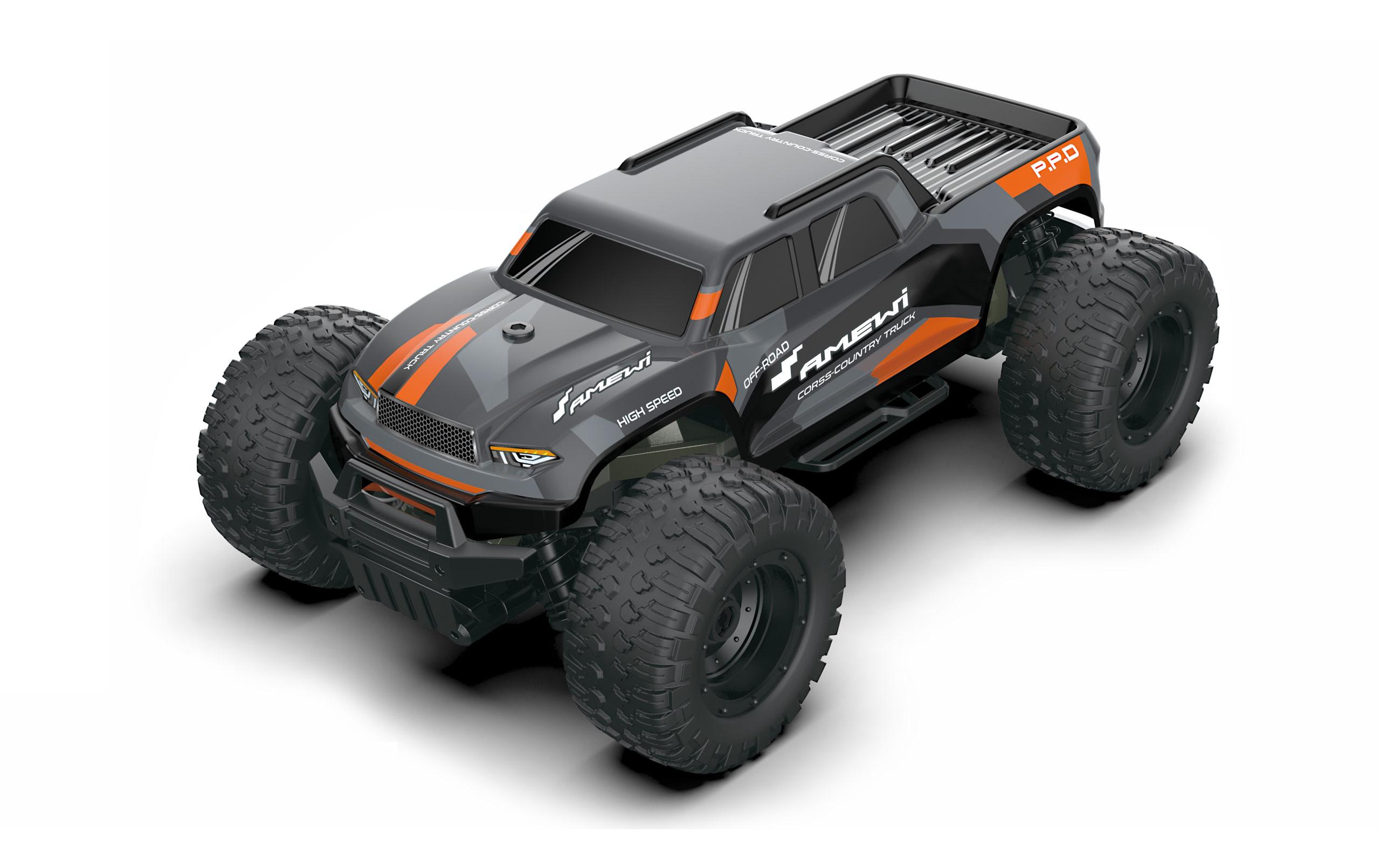Monster Truck CoolRC DIY Crush 2WD Bausatz, 1:18Kleiner RC Buggy zum selber zusammenbauen