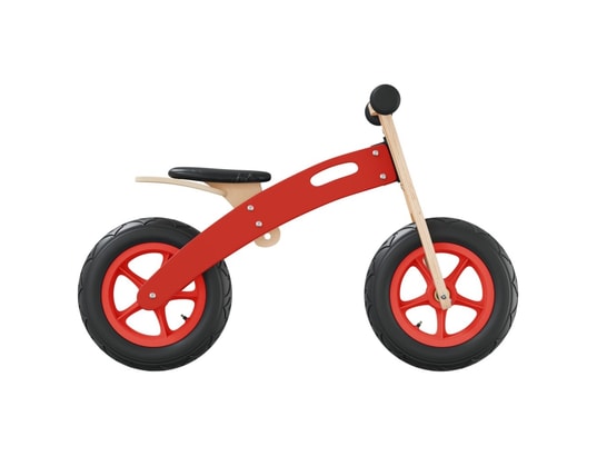 VIDAXL - Draisienne Vélo d'équilibre pour enfants avec pneus pneumatiques rouge