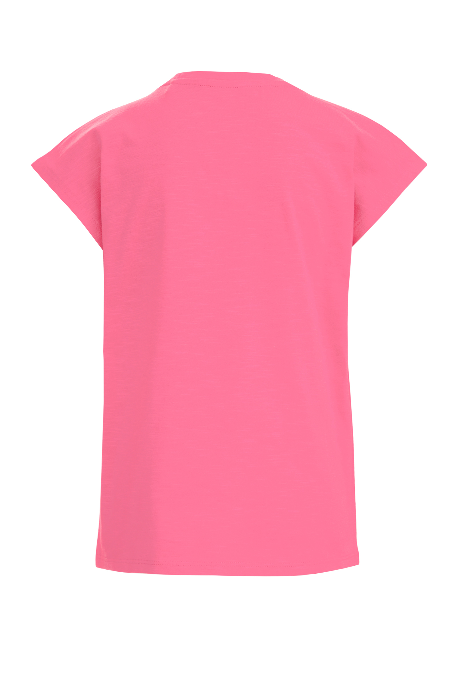 Meisjes T-shirt met embroidery WE Fashion Felroze