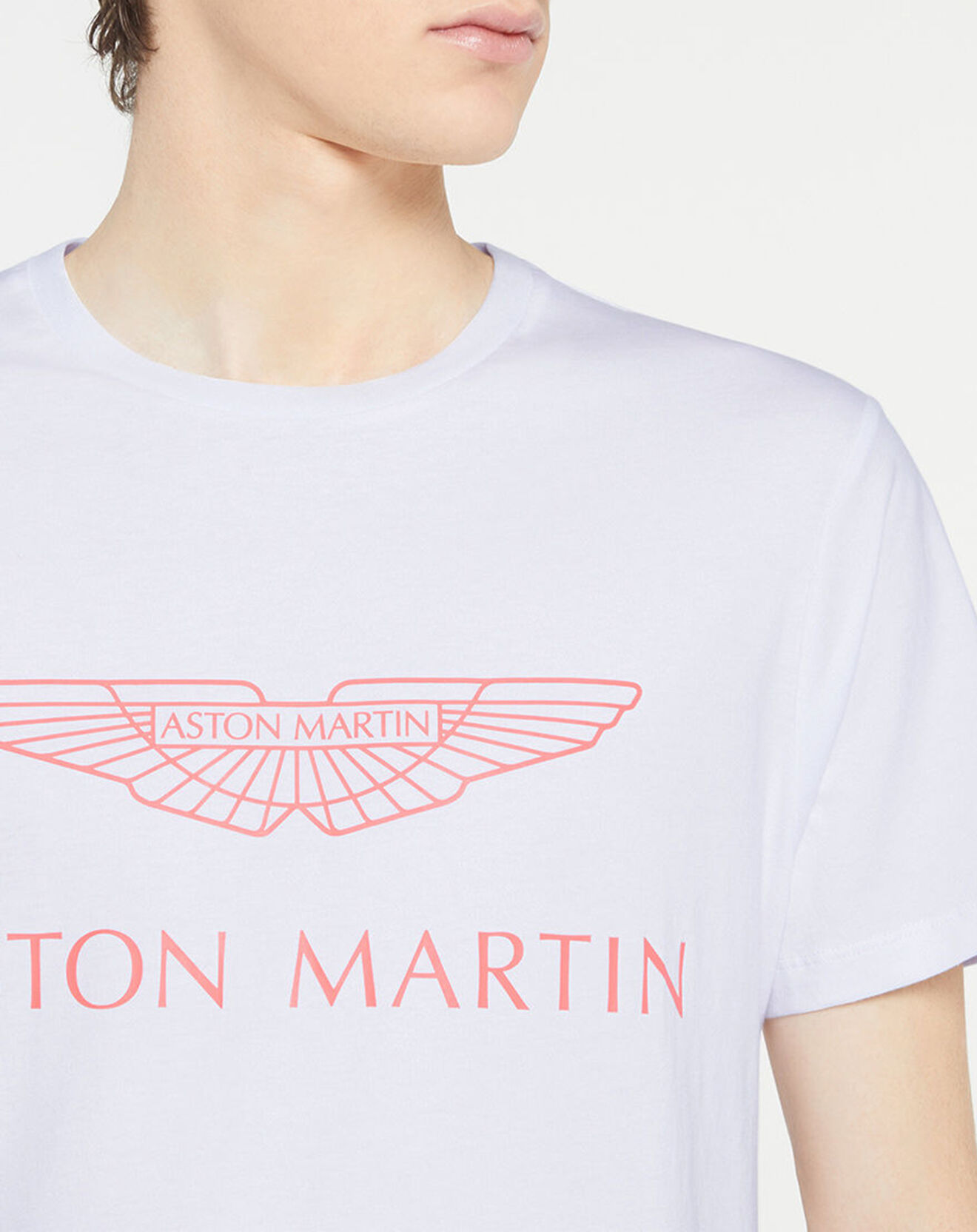 Hackett London T-Shirt Logo Aston Martin Racing blanc