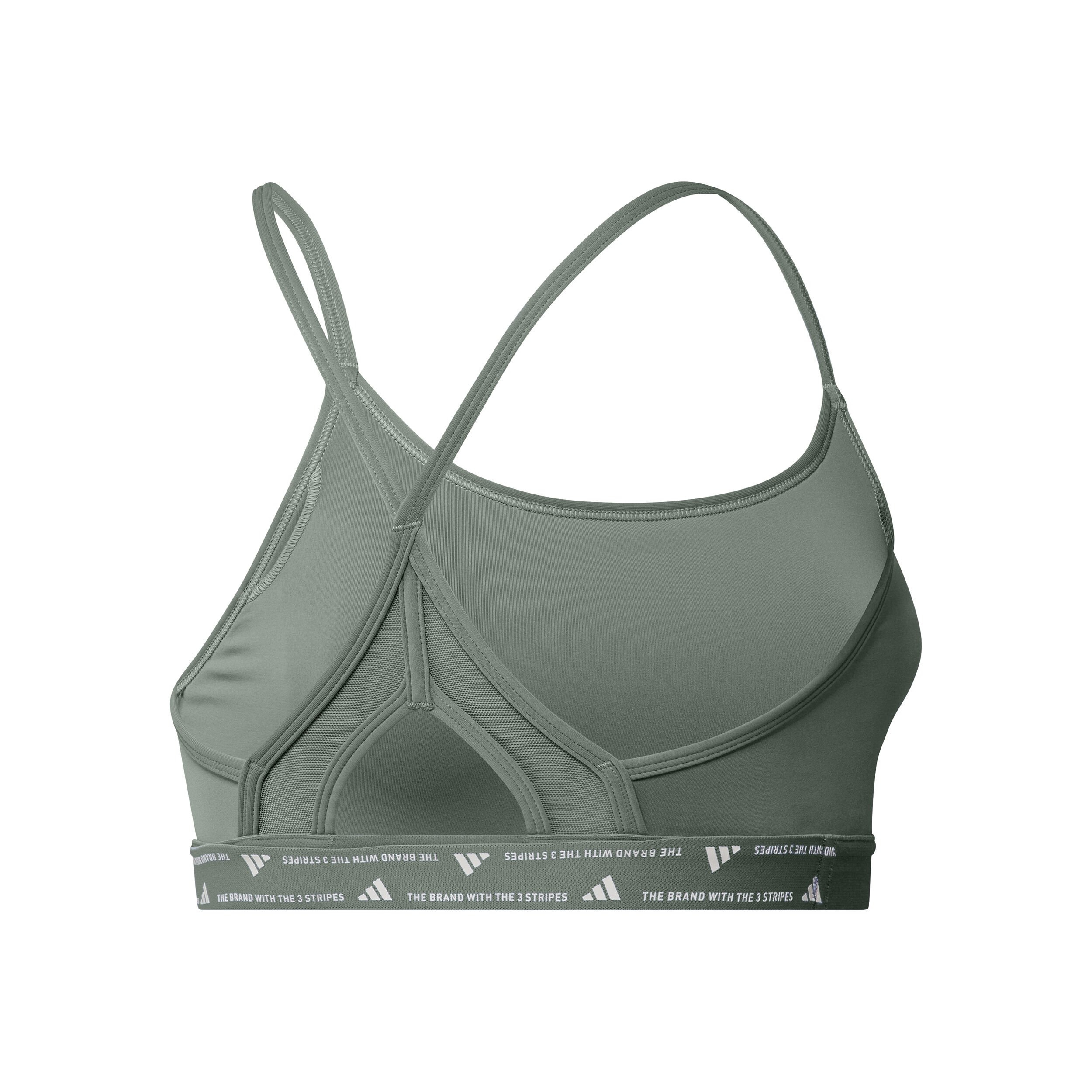 adidas Aeroreact 3Stripes Soutien-gorge Sport Femmes - Sauge