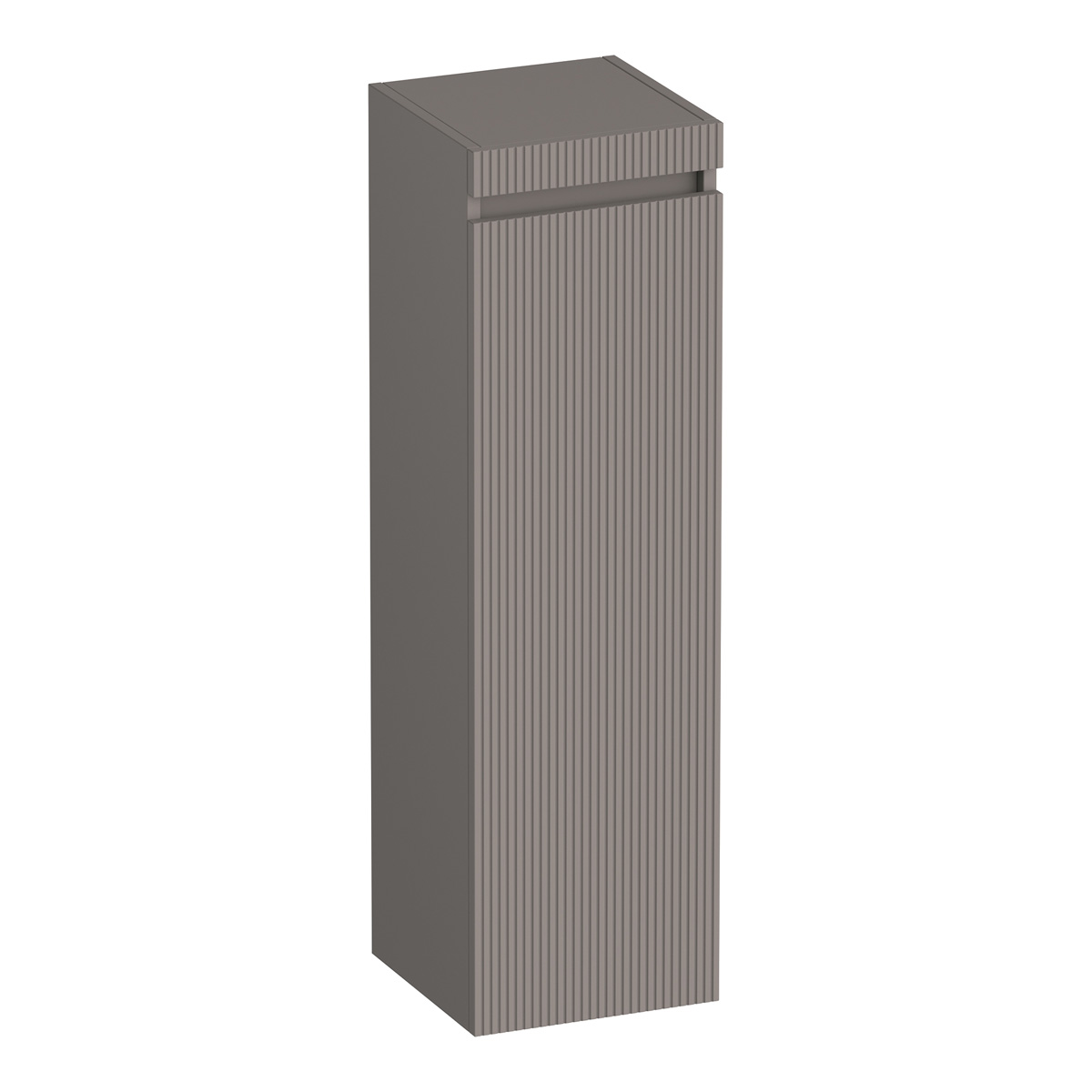 Brauer Joy Wavy kolomkast ribbelfront 120cm linksdraaiend taupe mat