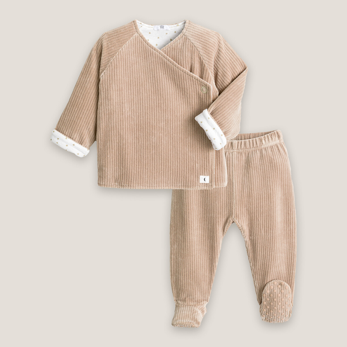 COLEÇÕES LA REDOUTE<br>Conjunto de 2 peças em fluweel