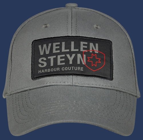 Baseball-Cap 04 Baumwolle, Grey/Darkgrey/Red
