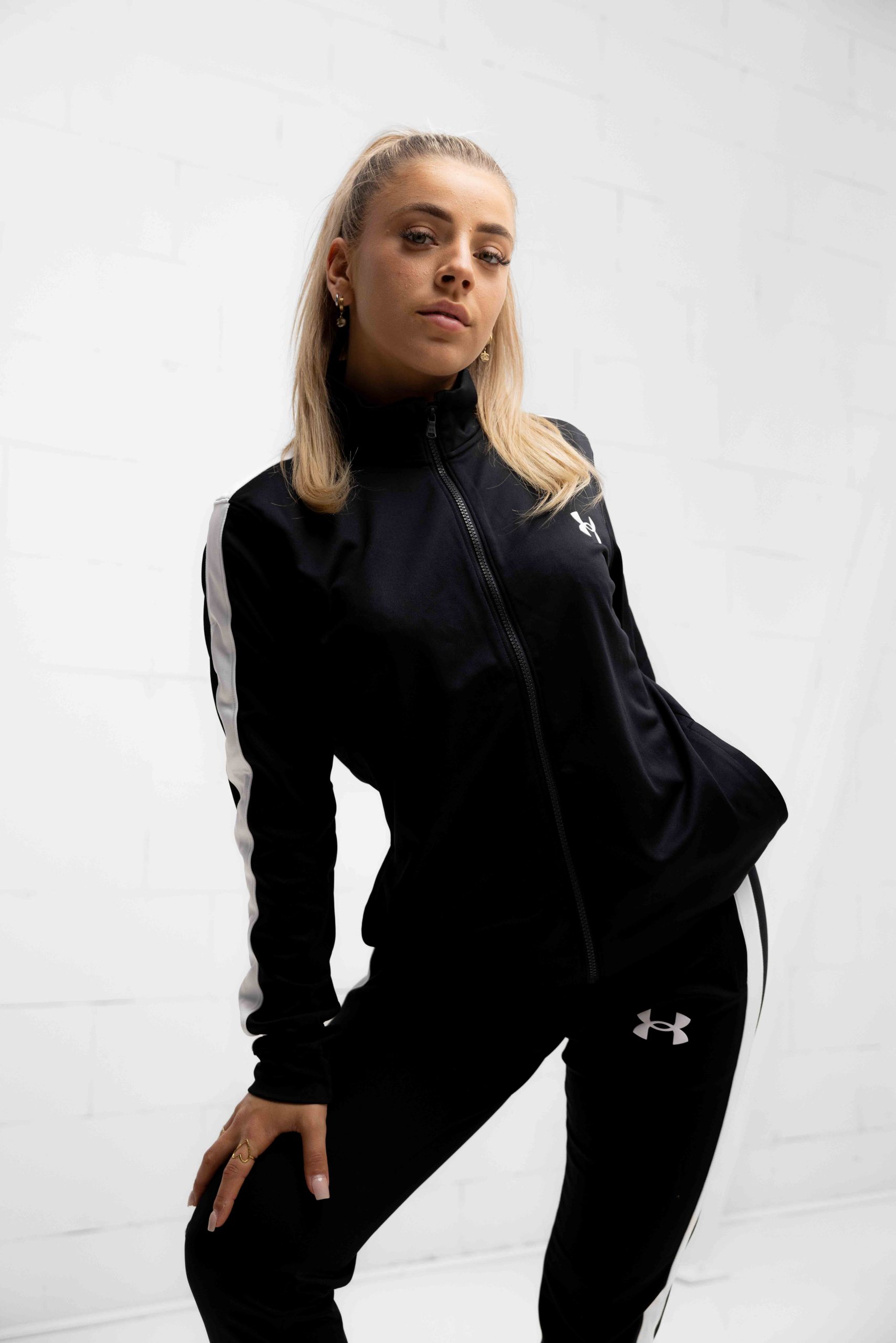 Under Armour Rival Knit Trainingspak Dames Zwart
