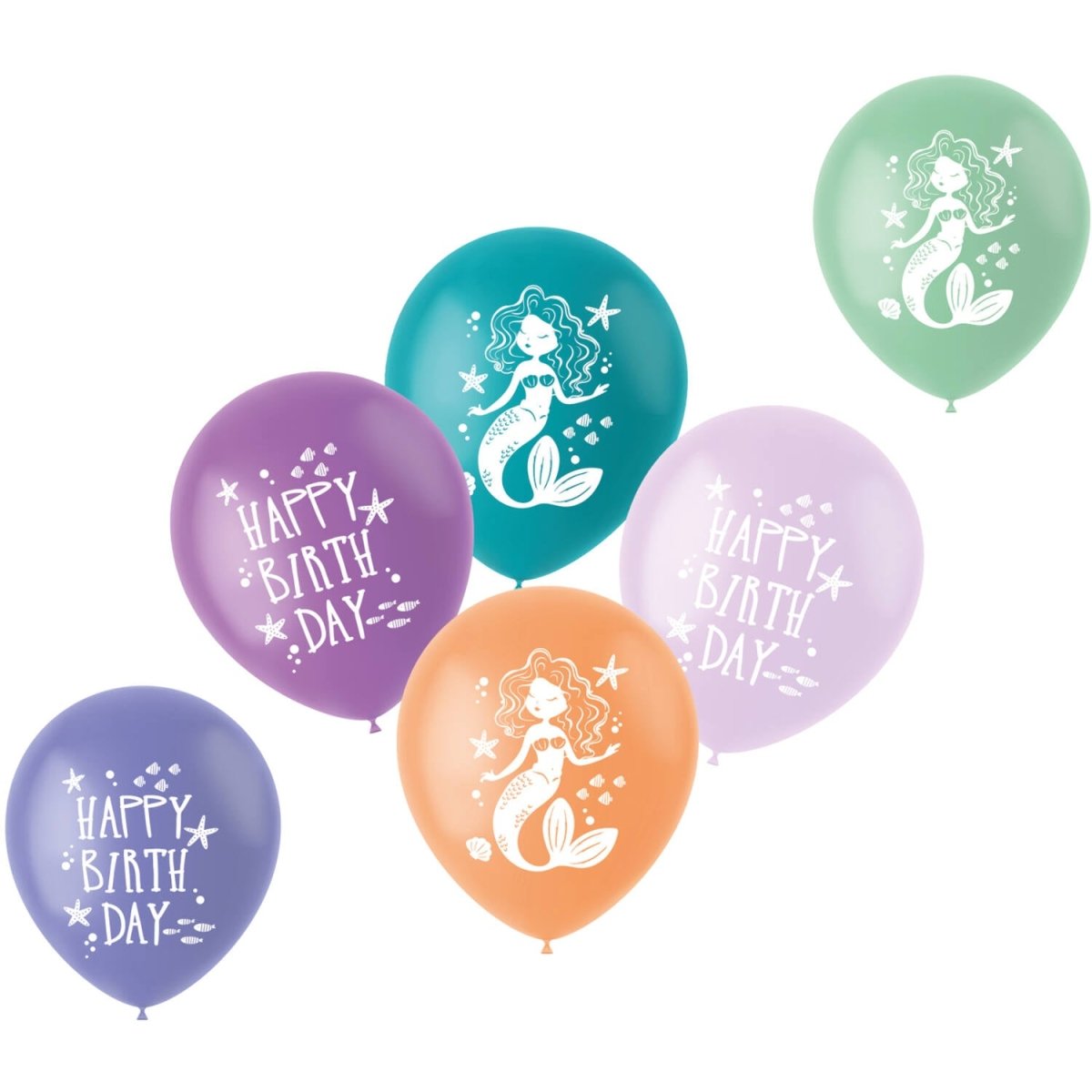 Happy Birthday Ballonnen Zeemeermin 33cm