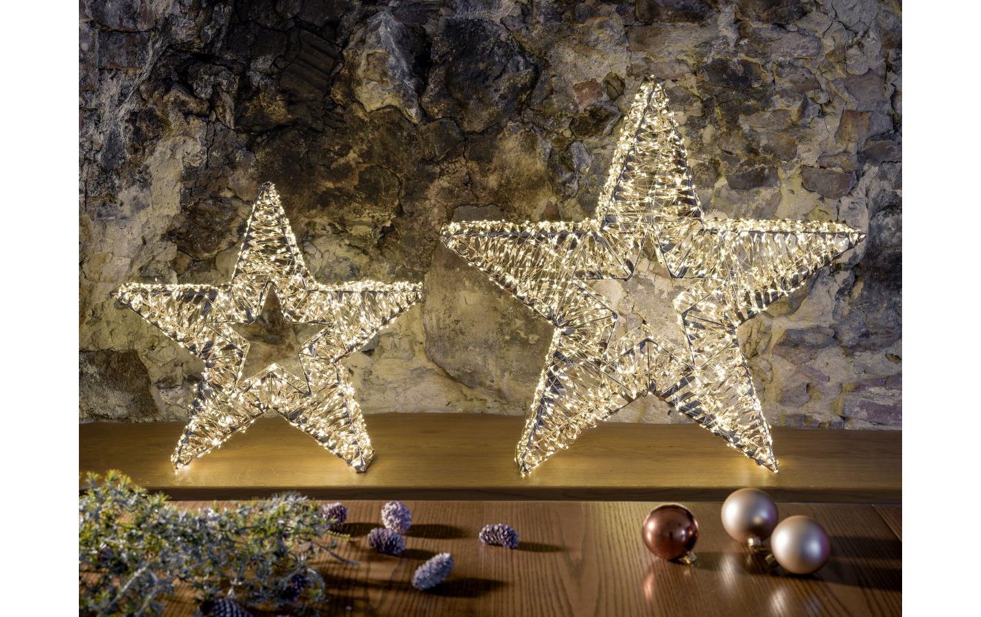 Glamour star, 60 WarmweissLED Dekoration