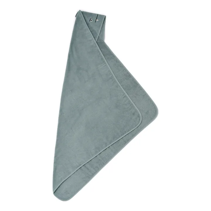Liewood Cape de bain Augusta en éponge de coton bio | Blue fog