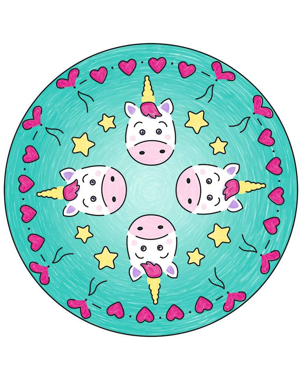Mal-Set MINI MANDALA-DESIGNER® UNICORN 16-teilig