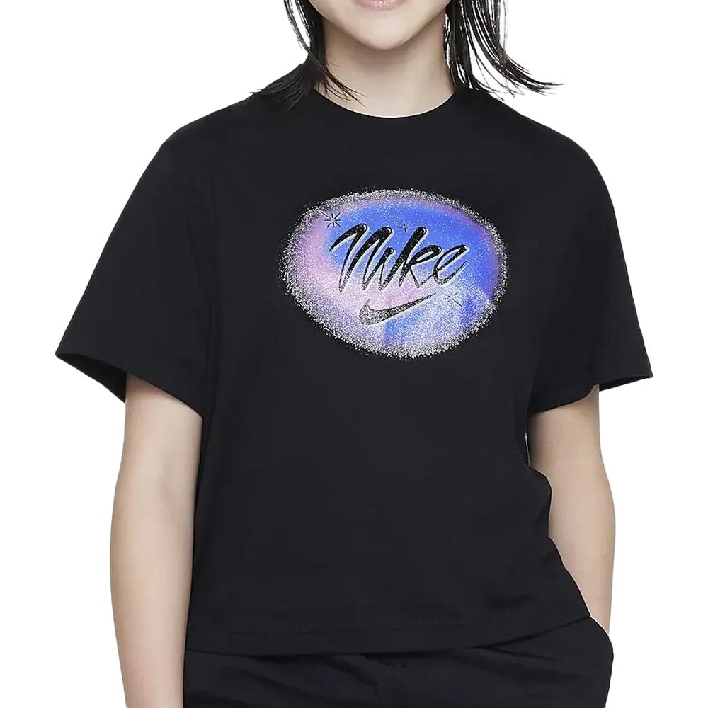 Nike T-shirt Noir Fille Nike Carnival