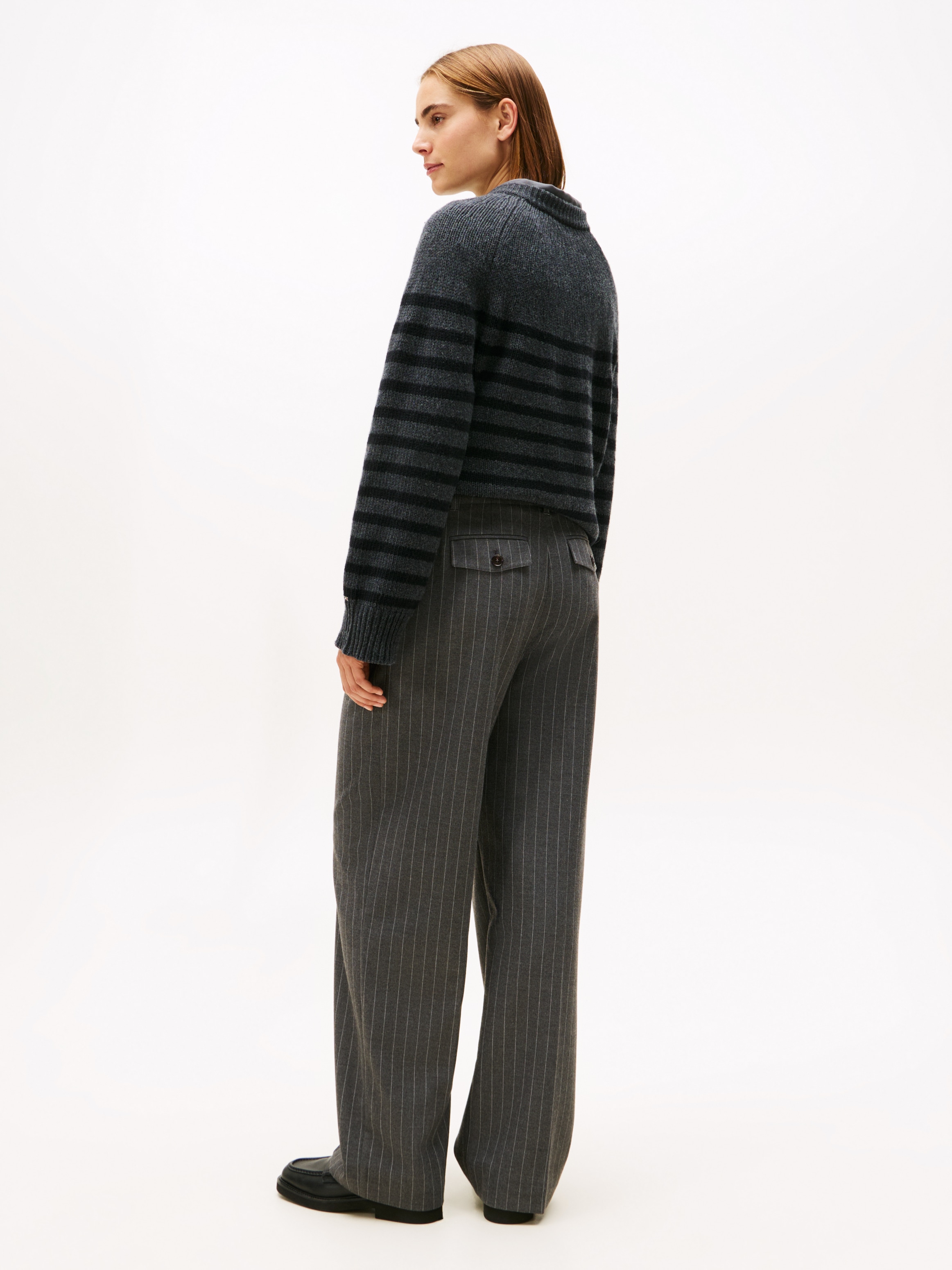 Tommy Hilfiger Anzughose »PINSTRIPE LOOSE STRAIGHT PANT«  mit Nadelstreifen