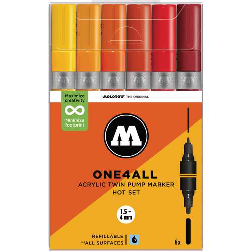 MOLOTOW™ ONE4ALL Acrylic Twin 6er-Sets