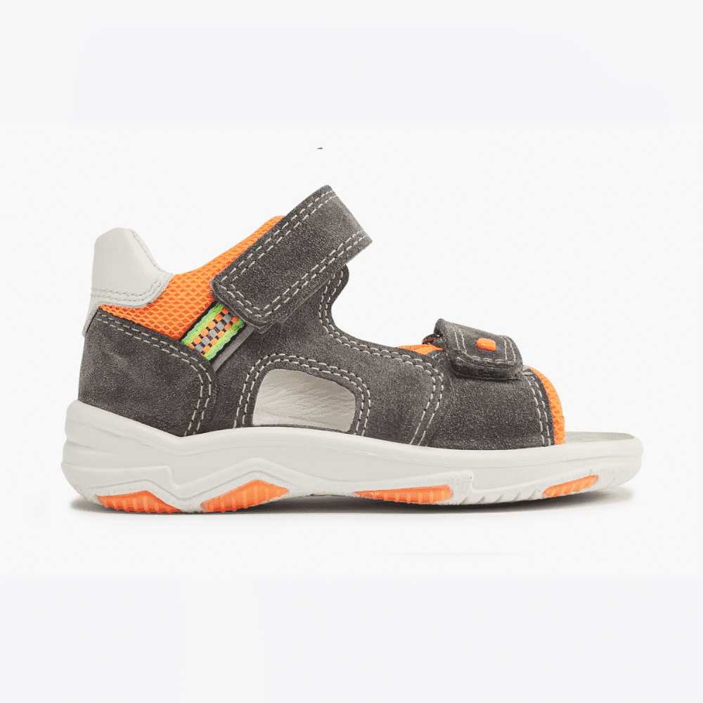 Elefanten Kindersandalen - Foxx Farel-4 - Neon Orange / Grau