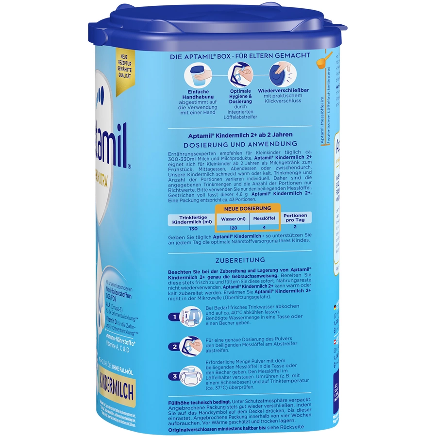 Aptamil Kindermilch 2+ Pronutra 6x 800g ab dem 2. Jahr