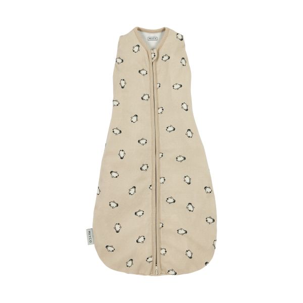 Meyco Cocoon Inbakerslaapzak - 70cm - Penguin - Soft Sand