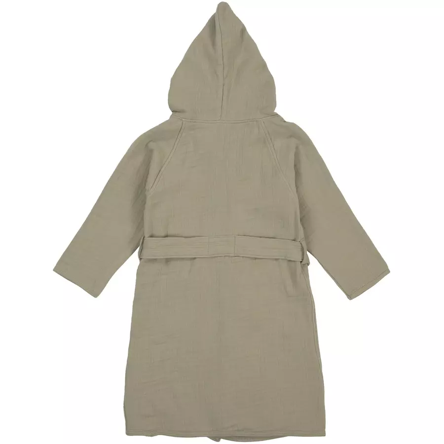 LÄSSIG Bademantel Musselin olive