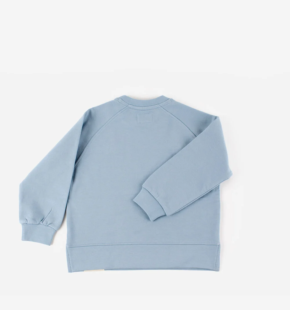SWEAT COTON ANIMAUX Sweat-shirt en coton pour enfants AZUL