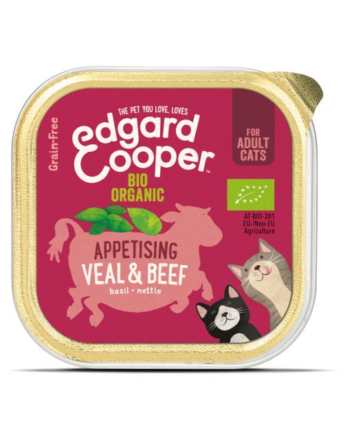 Edgard&Cooper Kuipje Adult Biologisch 85 g - Kattenvoer