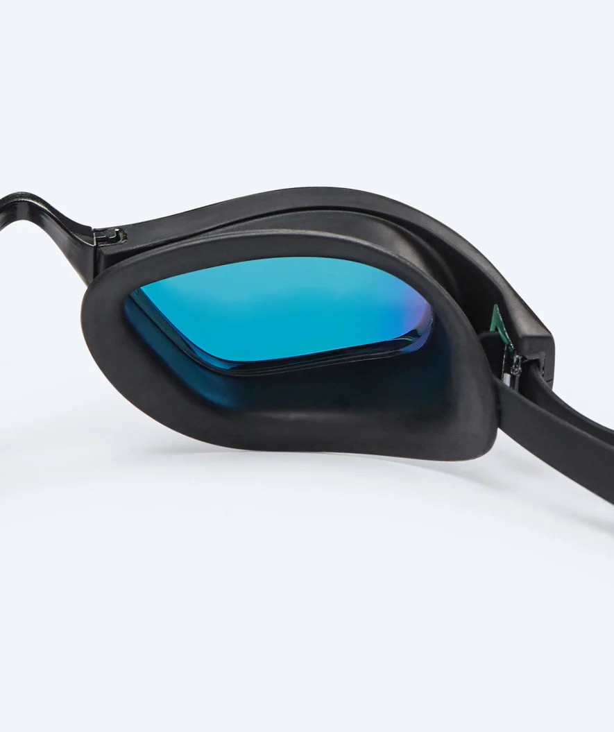 Watery Elite svømmebriller - Storm Racer Mirror - Sort/guld