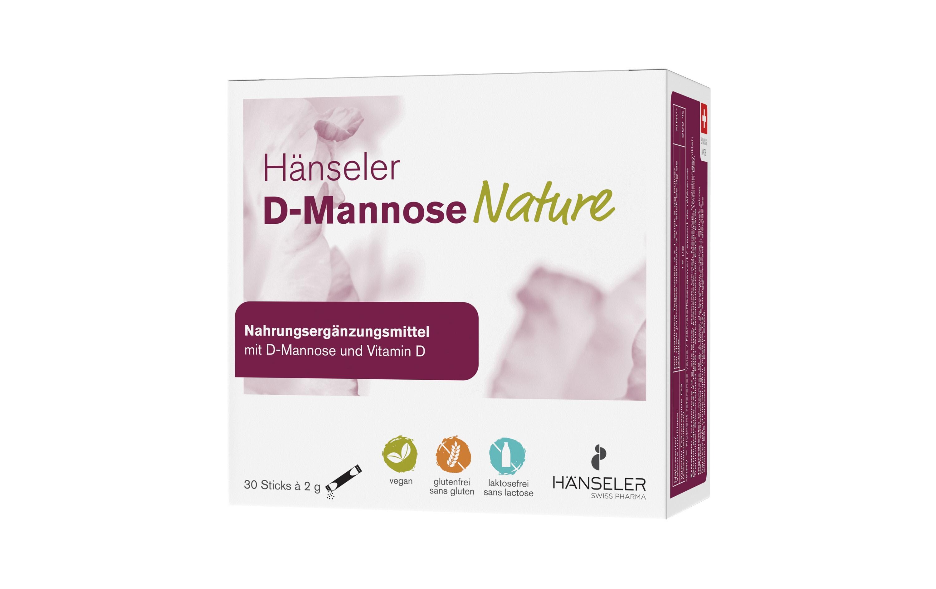 D-Mannose Nature 30 SticksDas Original zur Vorbeugung gegen Blasenentzündung auf natürliche Weise ohne Nebenwirkungen