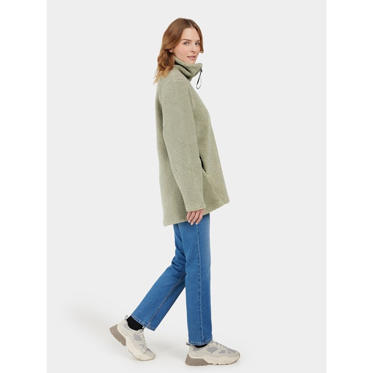 Didriksons Marina Wns Half Zip Wilted Leaf