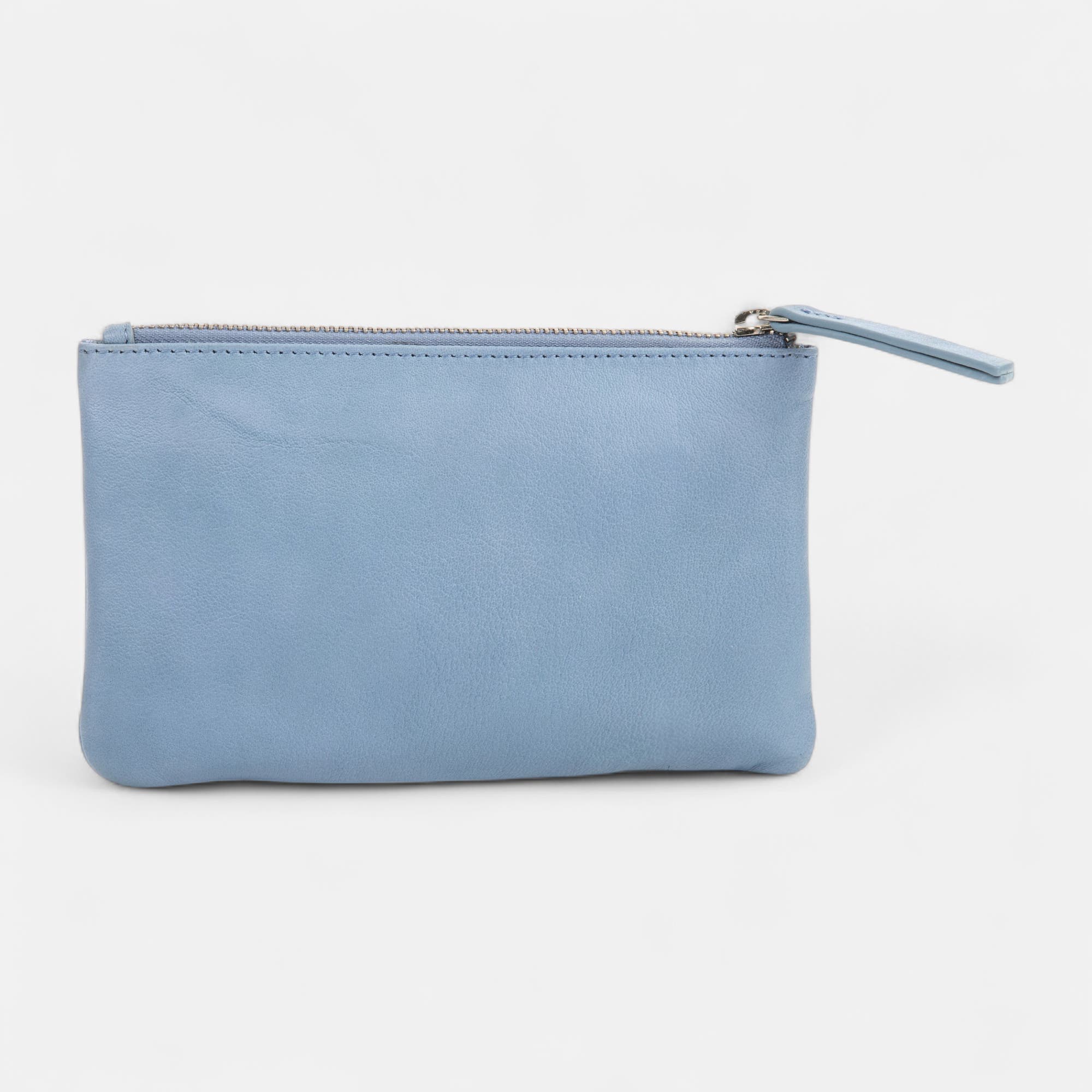 Petite maroquinerie en cuir jeans