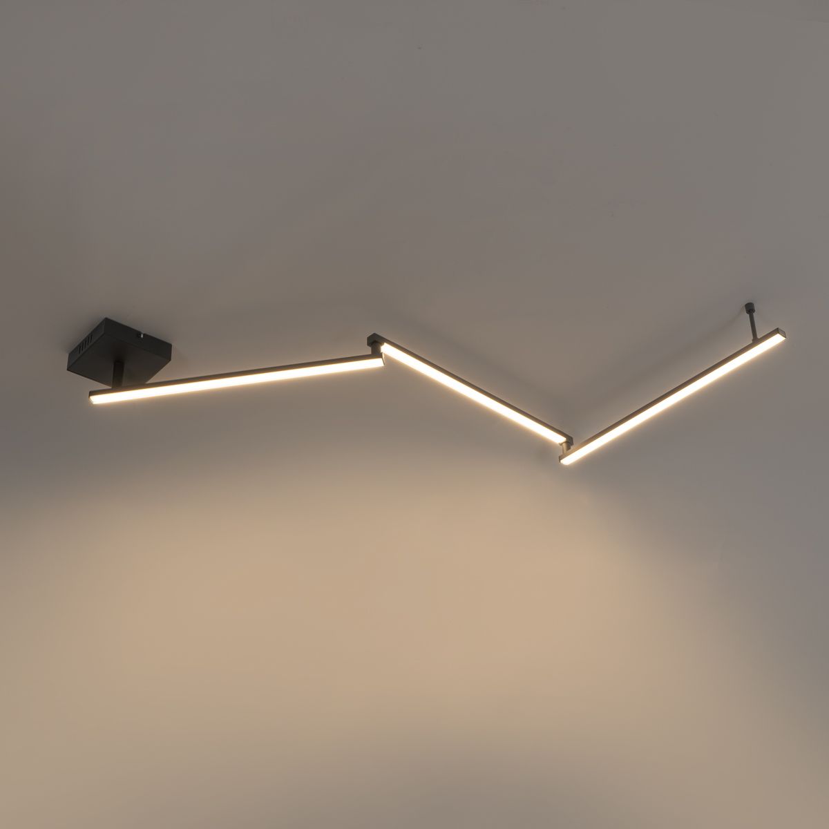 Plafondlamp zwart 150,8 cm incl. LED 3-staps dimbaar verstelbaar - Annuschka