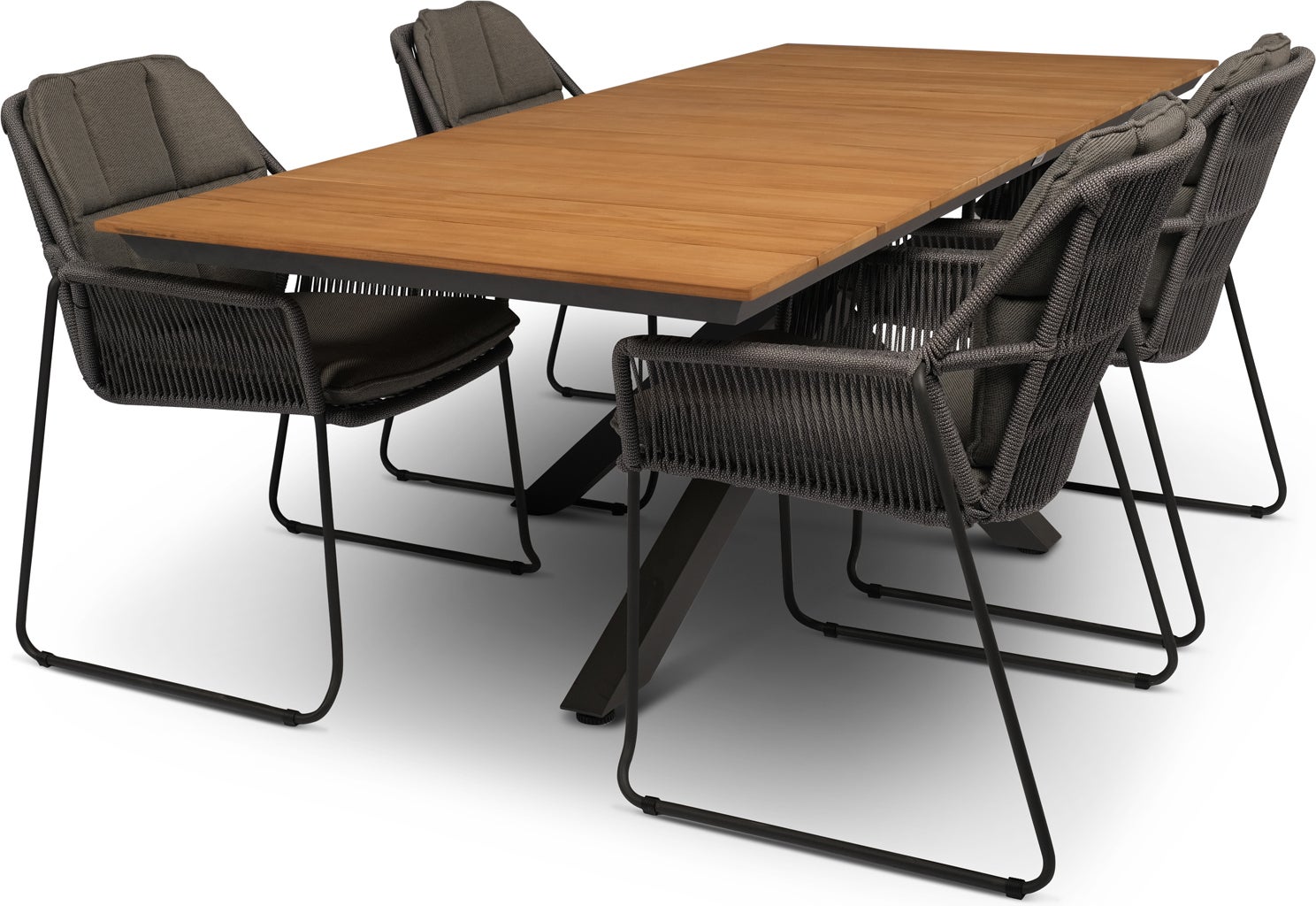 Tierra Outdoor eettafelstoel Rivera antraciet