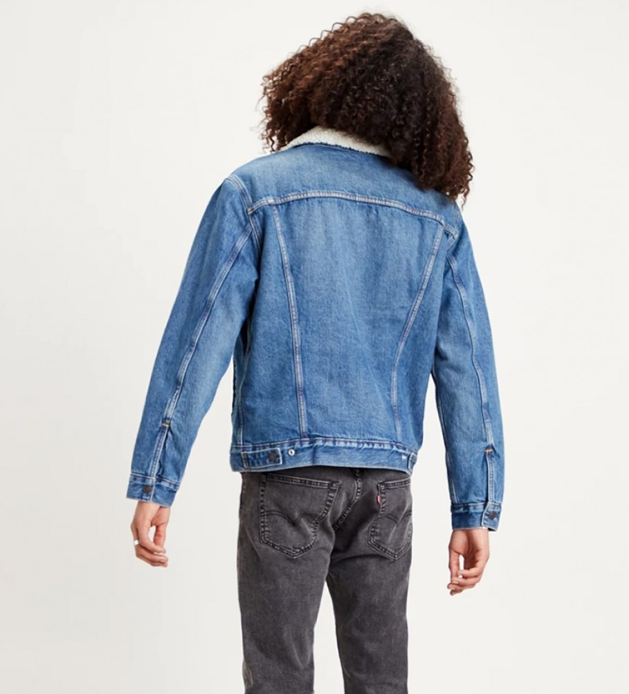 Jaqueta Levi's Sherpa Type III Trucker, Azul