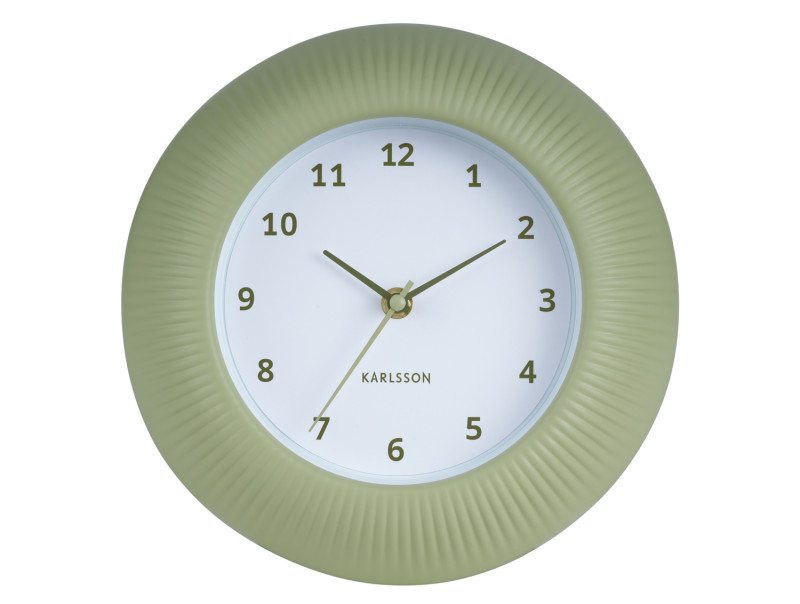 Wall Clock Tender Rib KA6048BL Misty blue
