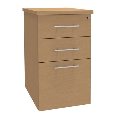 Caisson HT bureau - steely/stelly manager - Profondeur 60 cm - hetre - top hetre