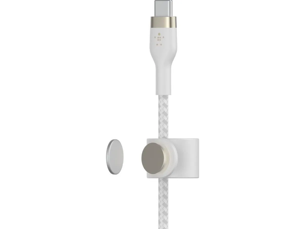 Belkin BoostCharge - USB-kabel - 24 pin USB-C (han) til 24 pin USB-C (han) - 3 m - hvid