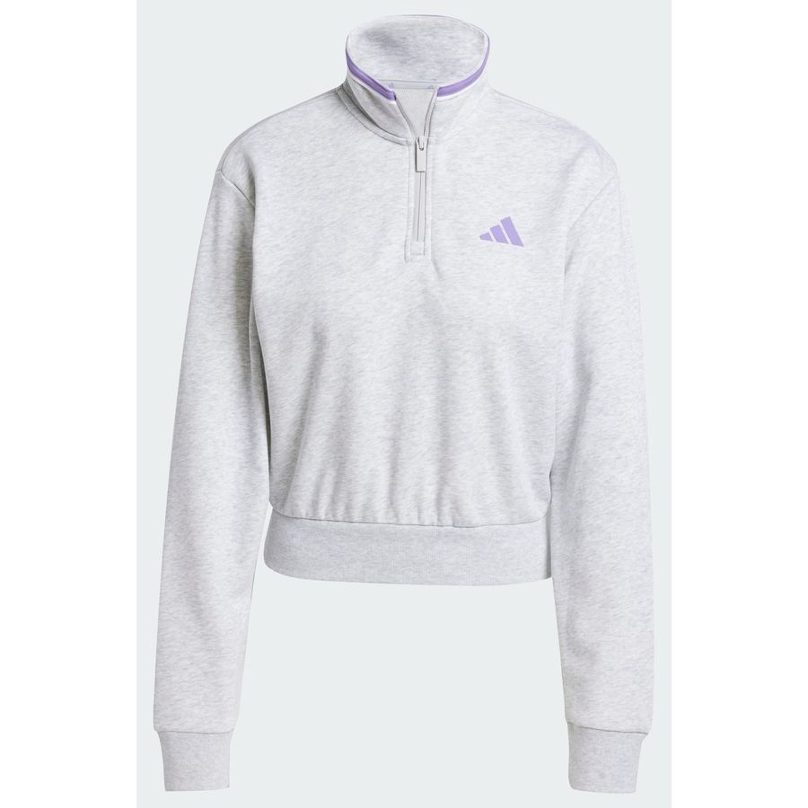 Adidas Veste de survêtement courte molleton à quart de zip Essentials Color Pop