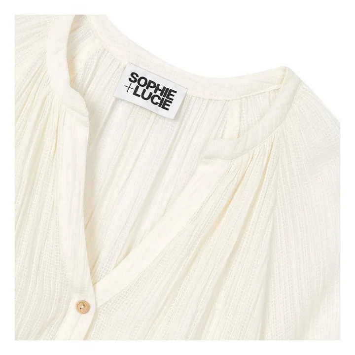 Sophie + Lucie Blouse Boutonnée | Ecru