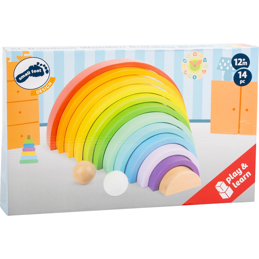 small foot® Holzbausteine Regenbogen XL