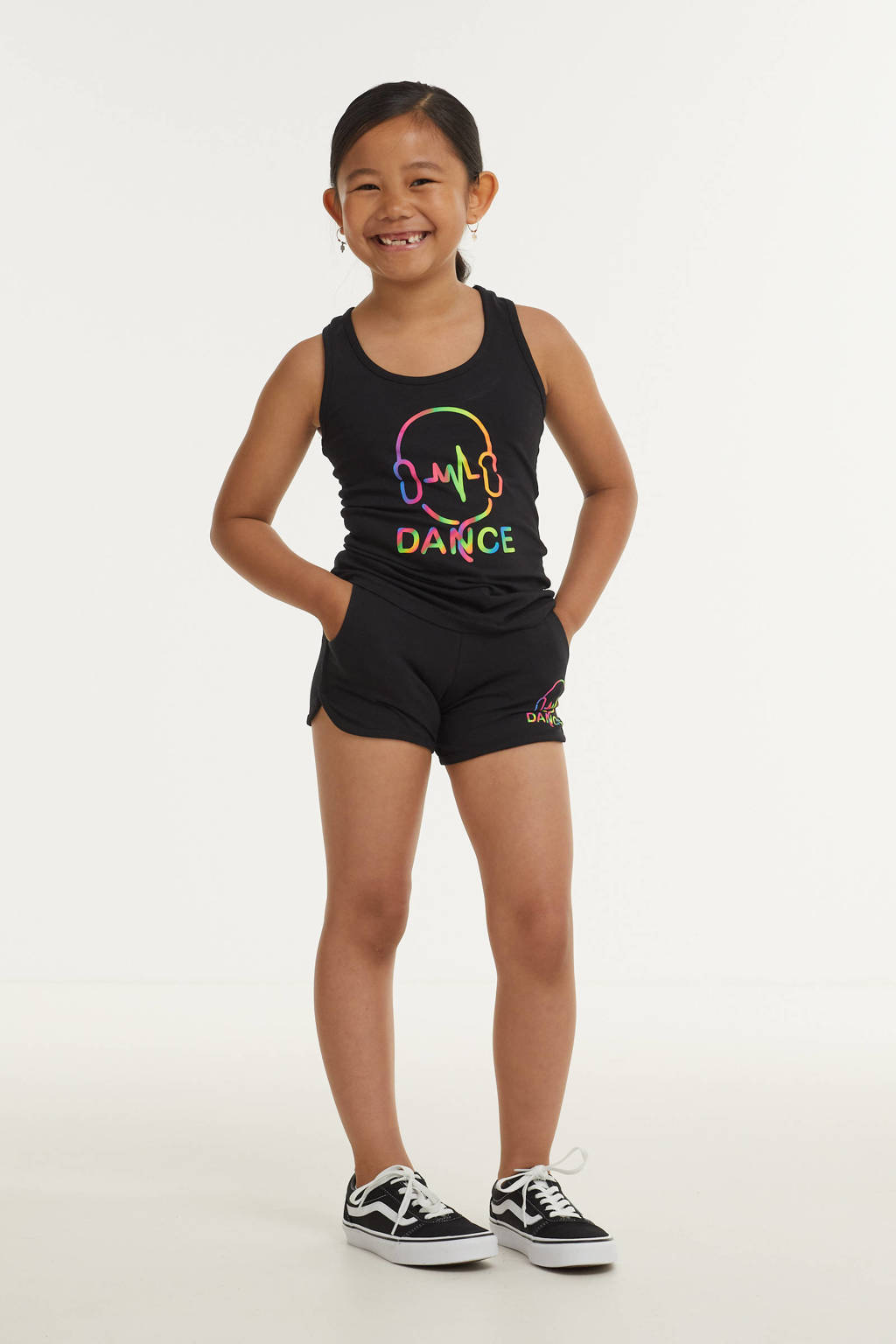 Papillon sportshort zwart/multi