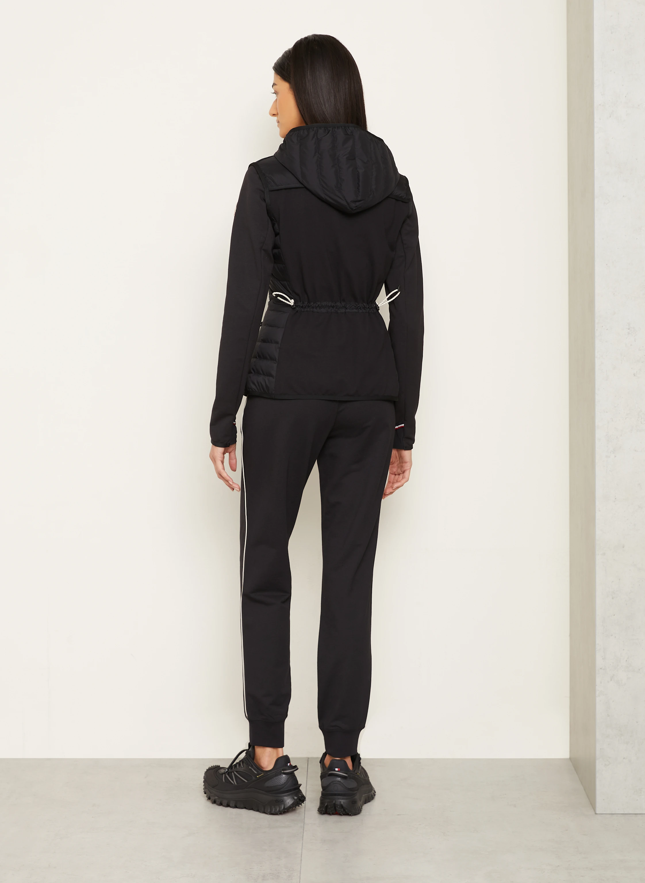 MONCLER GRENOBLE Lightweight-Daunenjacke im Materialmix