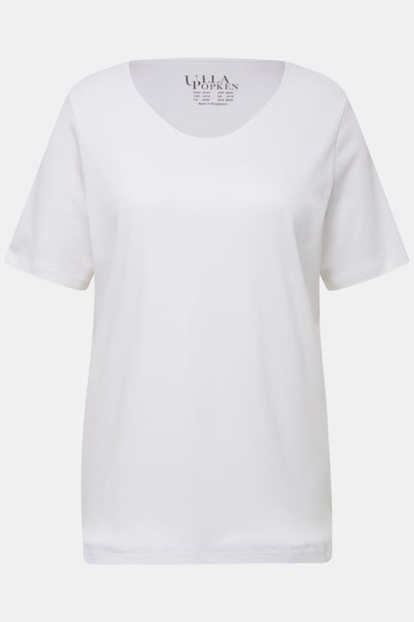 Shirt, doppellagige Vorderseite, Slim, Rundhals, Halbarm