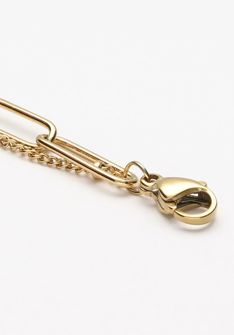NOTRE-V bruine notre-v ketting ketting dubbel chain