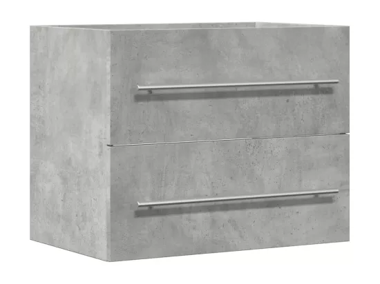 Armoire d'évier Gris béton 60x38,5x48 cm Aggloméré