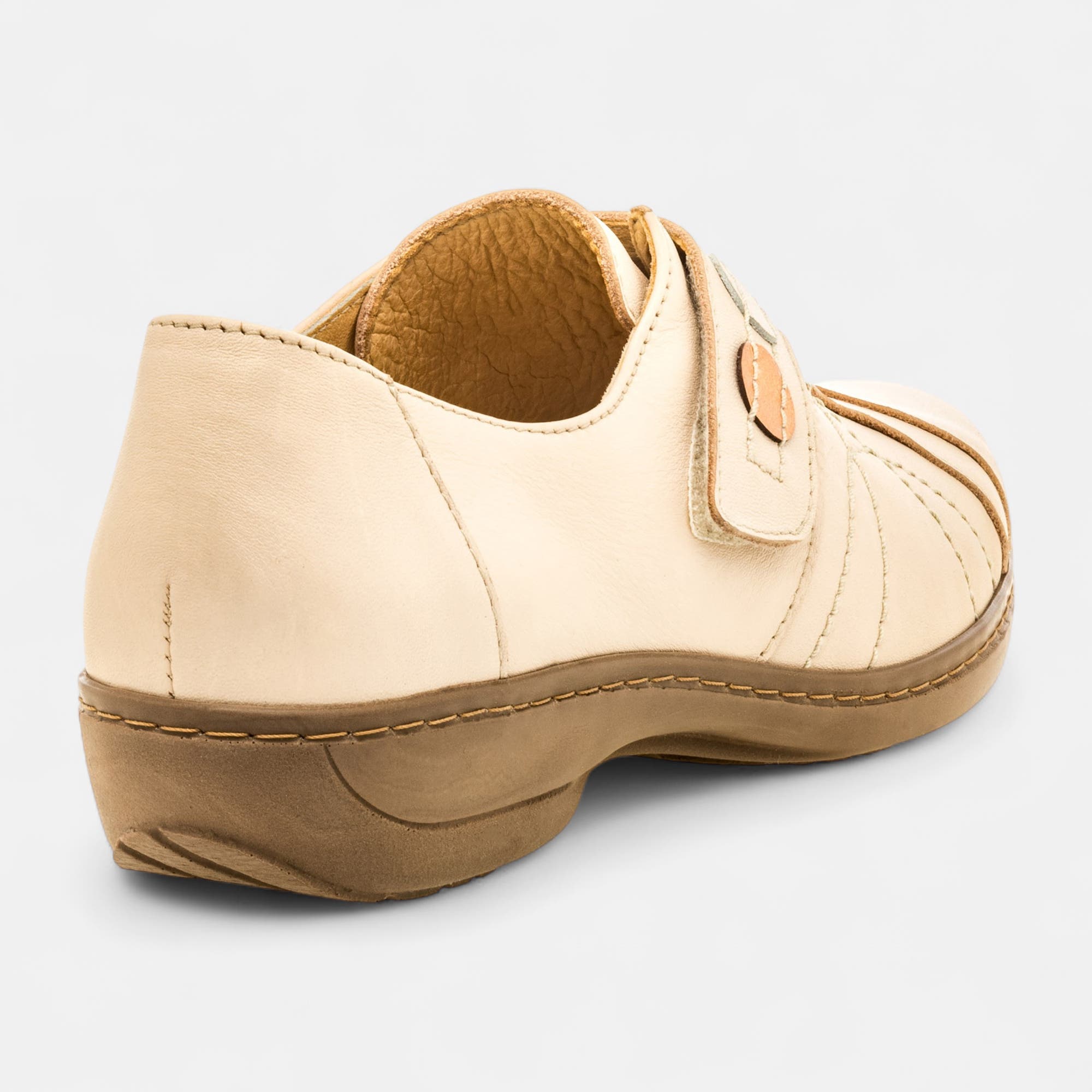 Escarpins pieds sensibles Femme en cuir beige