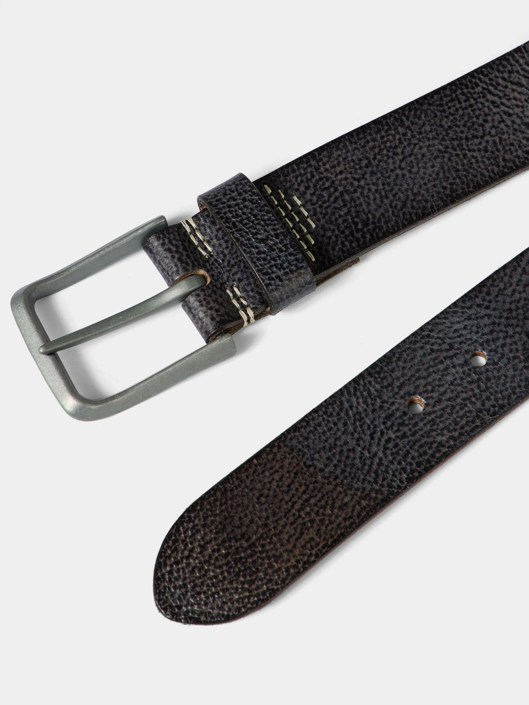 Zwart - Joe Browns leren riem met metalen gesp