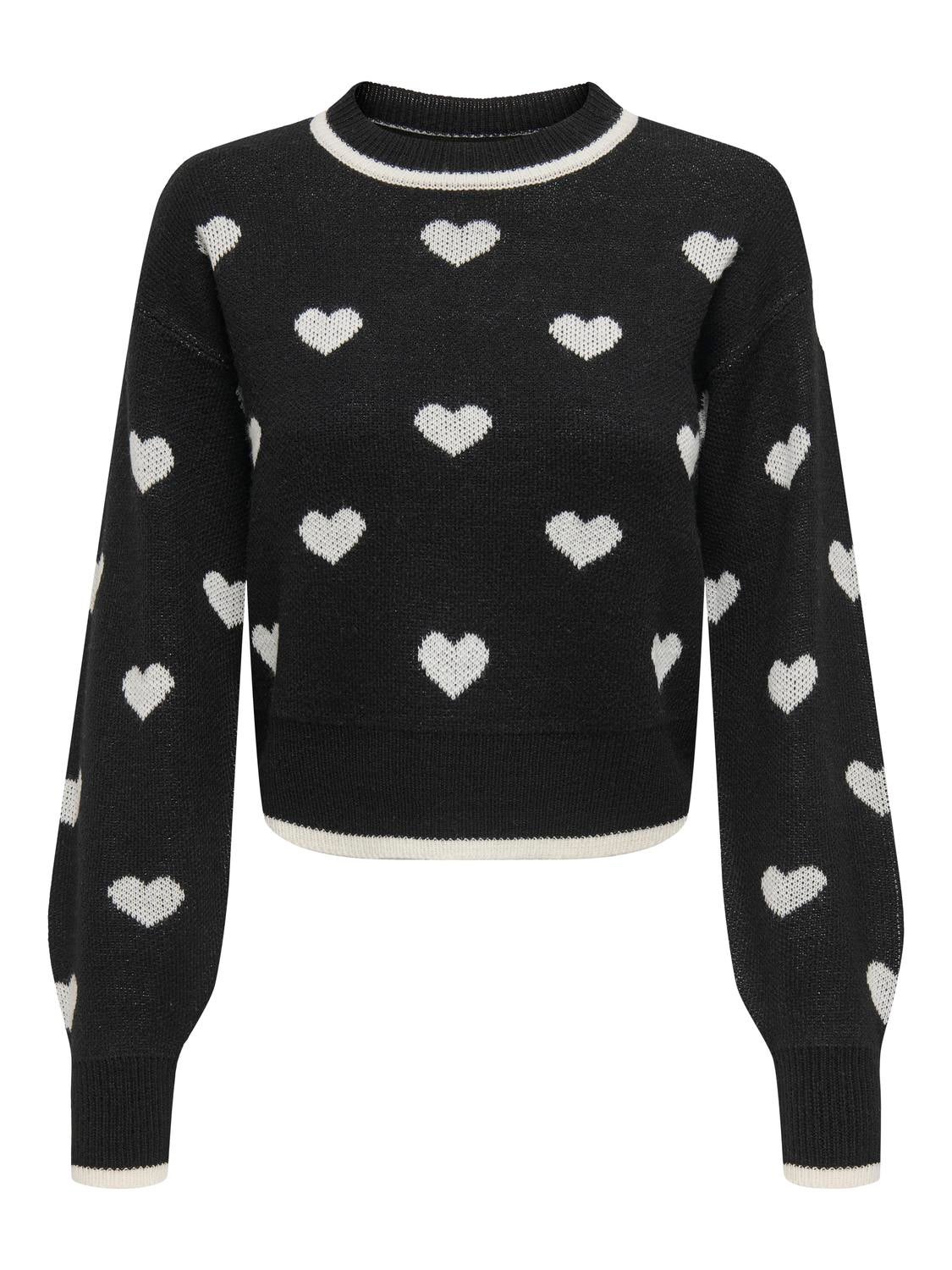 JDYROMANCE Strickpullover Black