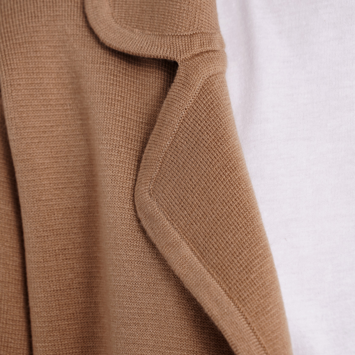 Gina Benotti Damen Strickblazer mit Reverskragen beige